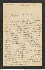 Nachlass Franz Steindachner, Brief von Johann Wiesbaur an Franz Steindachner (26.07.1883), Inv.Nr. 594.03, Seite 1
